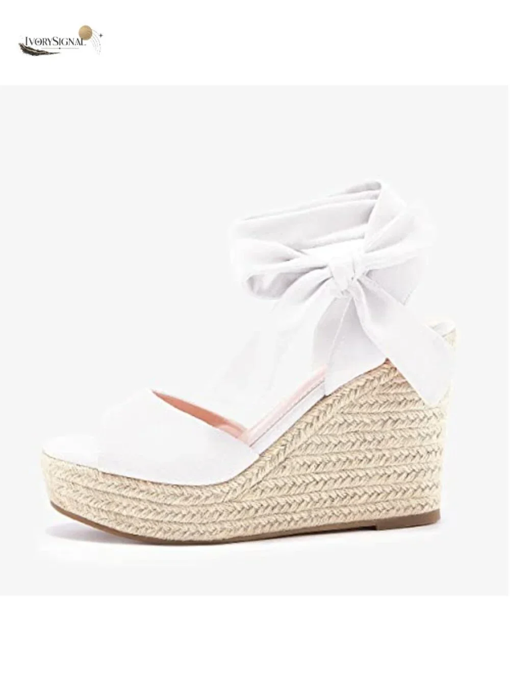 Women's Espadrille Wedge Sandals Open Toe Lace Up Platform Ankle Strap Summer